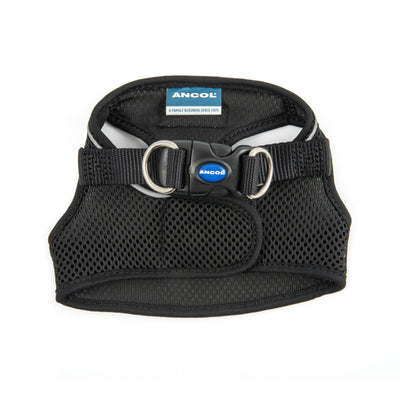 Ancol Viva Nylon Step In Comfort Mesh Harness Black Xsmall
